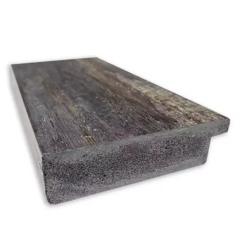 29"x65" Non-Beveled Rustic Char Full Length Floor Leaner Mirror