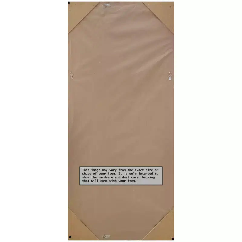 29"x65" Non-Beveled Rustic Char Full Length Floor Leaner Mirror