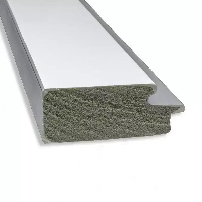 44"x33" Non-Beveled White Bathroom Wall Mirror - Modern Rectangle