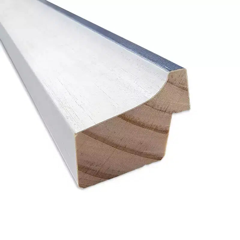 20"x26" Non-Beveled Wood Bathroom Wall Mirror White/Blue