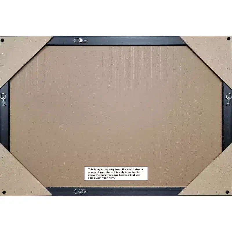 20"x26" Non-Beveled Wood Bathroom Wall Mirror White/Blue