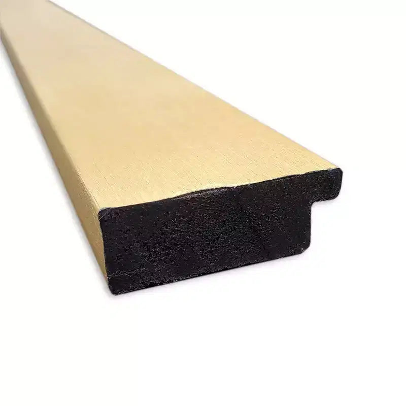 42"x31" Non-Beveled Brushed Gold Bathroom Wall Mirror - Rectangle