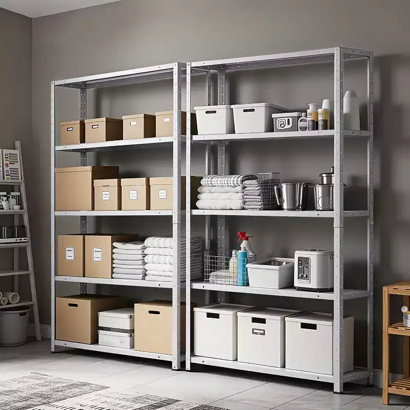 5-Tier Heavy Duty Steel Shelving Unit, 500 lb Capacity, Adjustable Height
