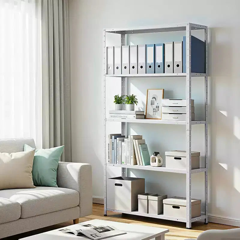 5-Tier Heavy Duty Steel Shelving Unit, 500 lb Capacity, Adjustable Height