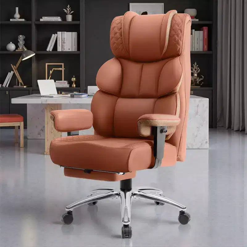 Big and Tall Ergonomic High Back Executive Chair with Footrest and Lumbar Support, Black