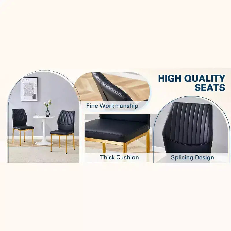 Modern Tufted Linen Dining Bench, Black Rubber Wood Legs