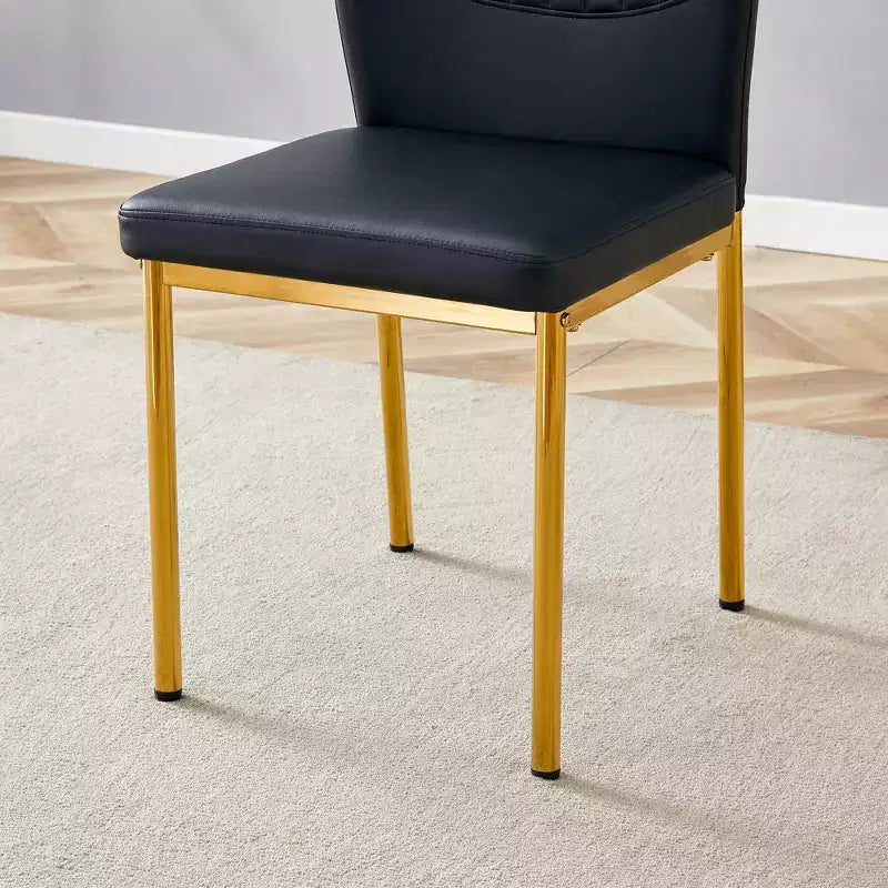 Modern Tufted Linen Dining Bench, Black Rubber Wood Legs
