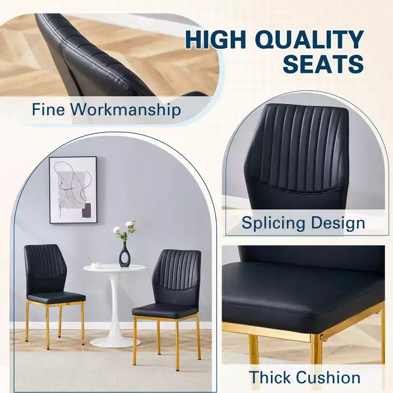 Modern Tufted Linen Dining Bench, Black Rubber Wood Legs