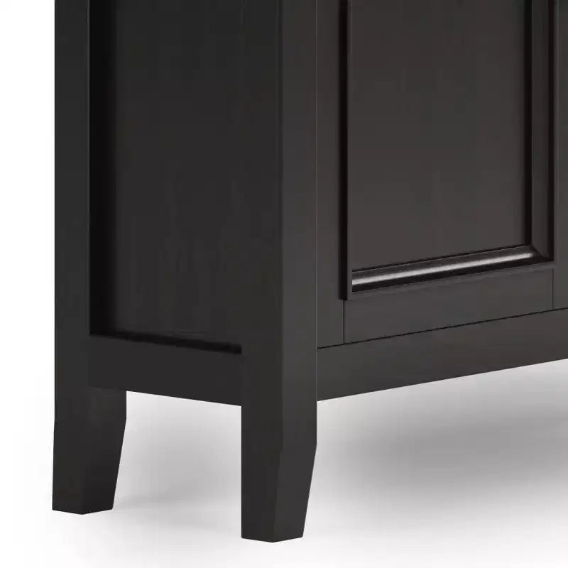 Entryway Storage Cabinet, Hickory Brown - Transitional Style, Pine & Plywood