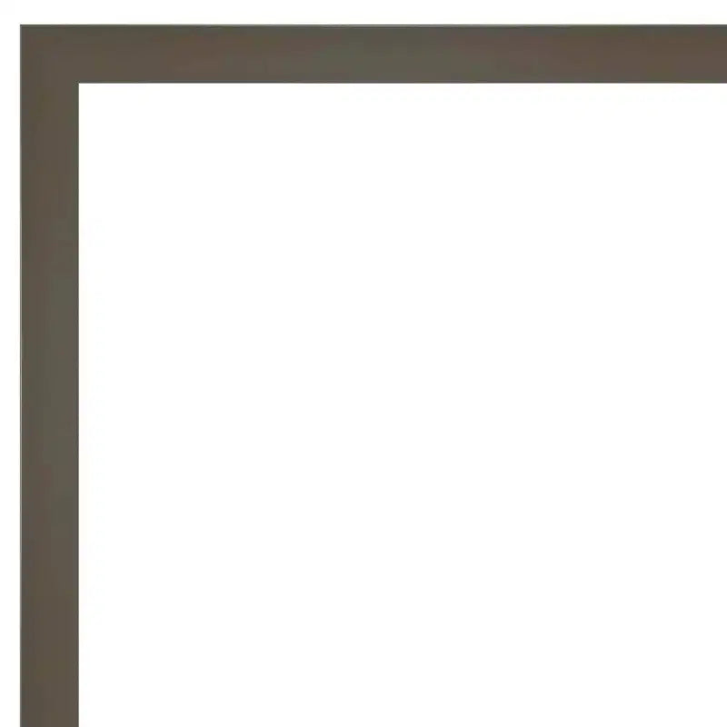 Petite Bevel Wood Bathroom Wall Mirror - Narrow Contemporary Frame