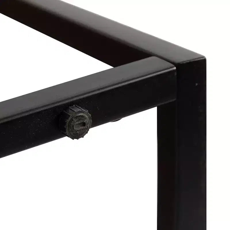 Rectangle Wood Console Table, 36x10x30, Natural and Black