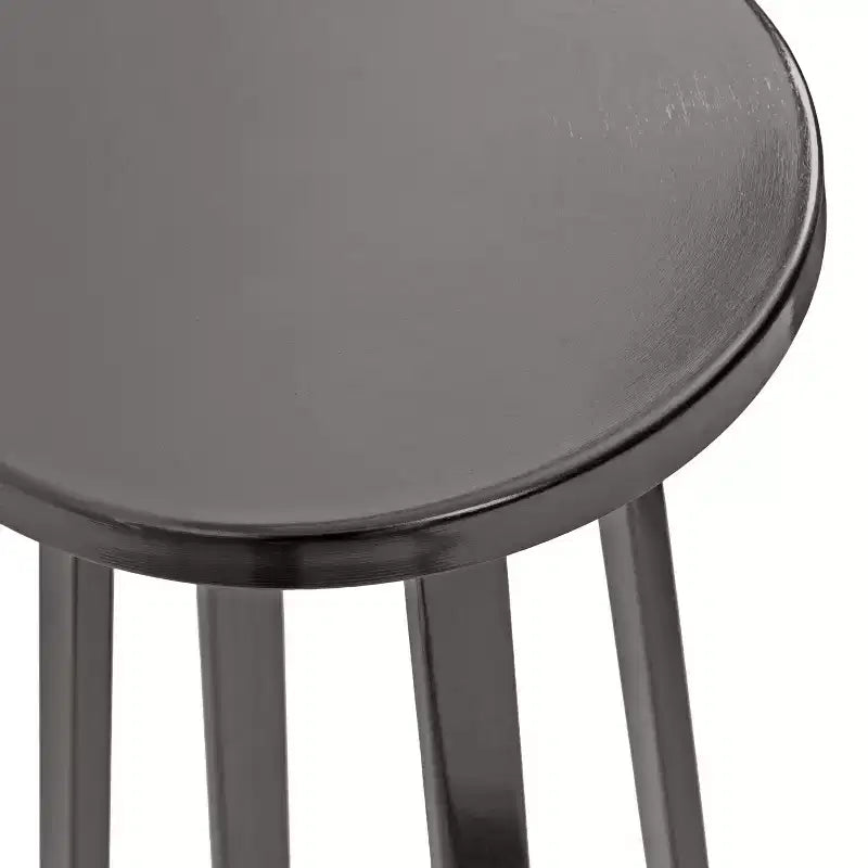 Round Iron Drink Table / Pedestal Side Table