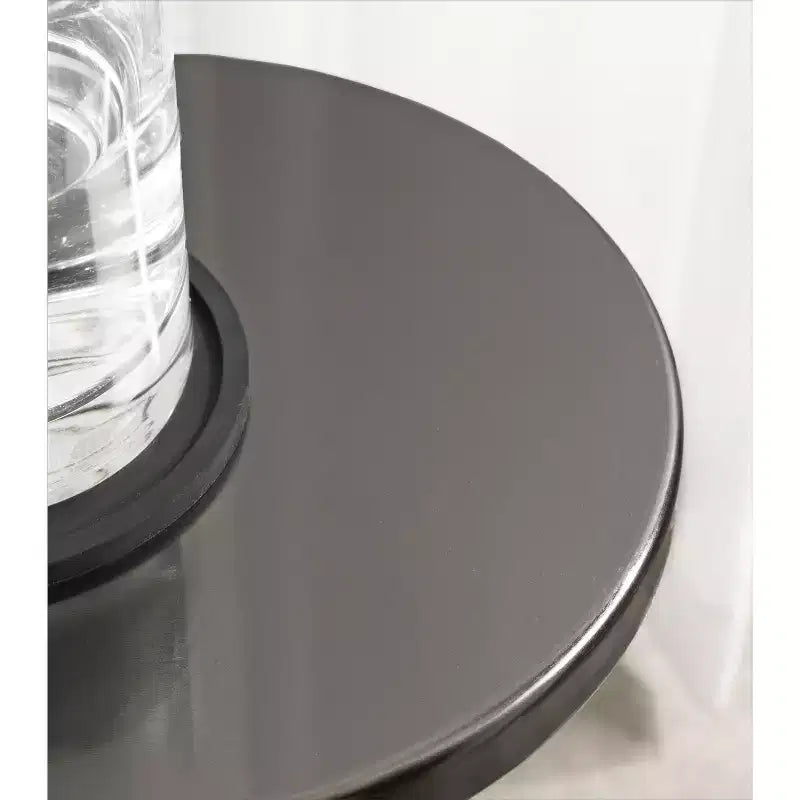 Round Iron Drink Table / Pedestal Side Table