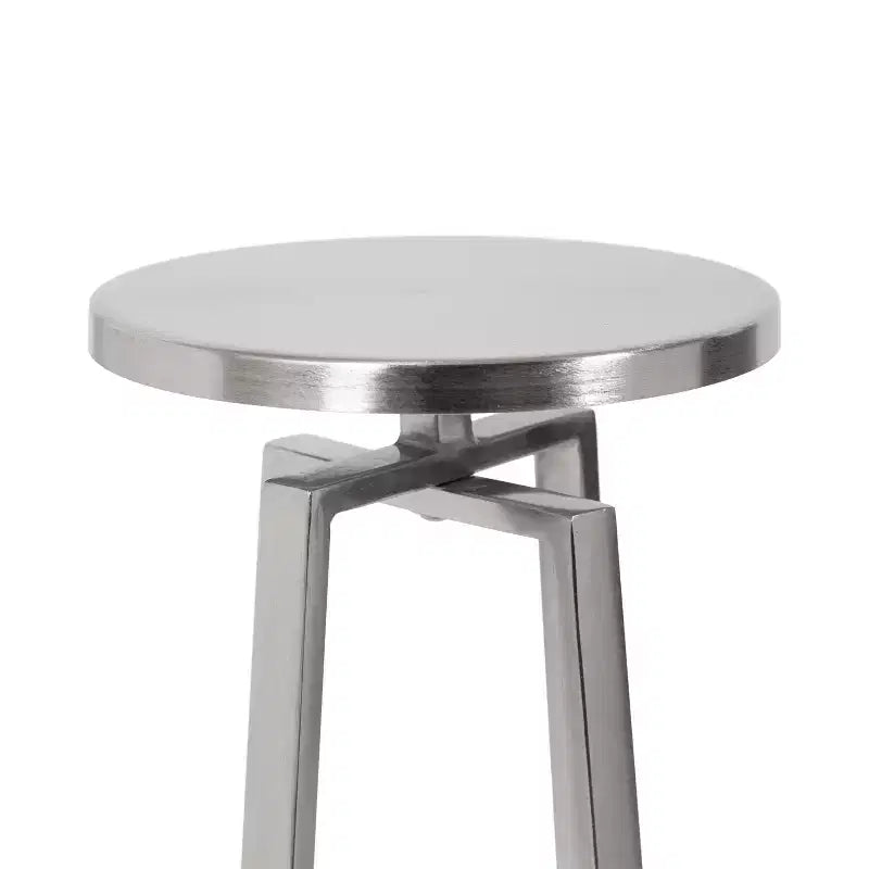 Round Iron Drink Table / Pedestal Side Table