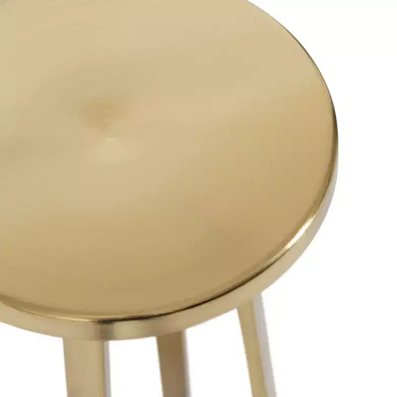 Round Iron Drink Table / Pedestal Side Table