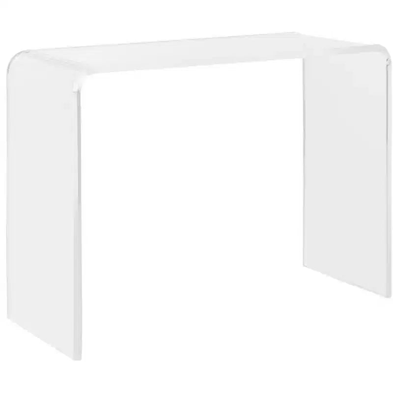 Clear Acrylic Console Table - Modern Transparent Design