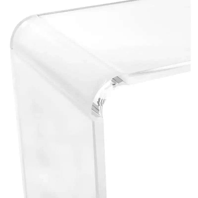 Clear Acrylic Console Table - Modern Transparent Design