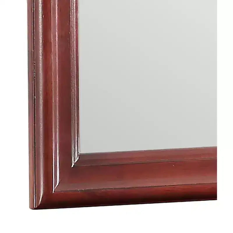 38" Classic Square Wood Framed Dresser Mirror