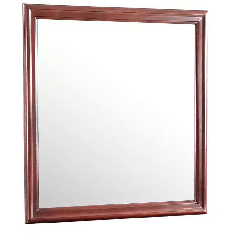 38" Classic Square Wood Framed Dresser Mirror