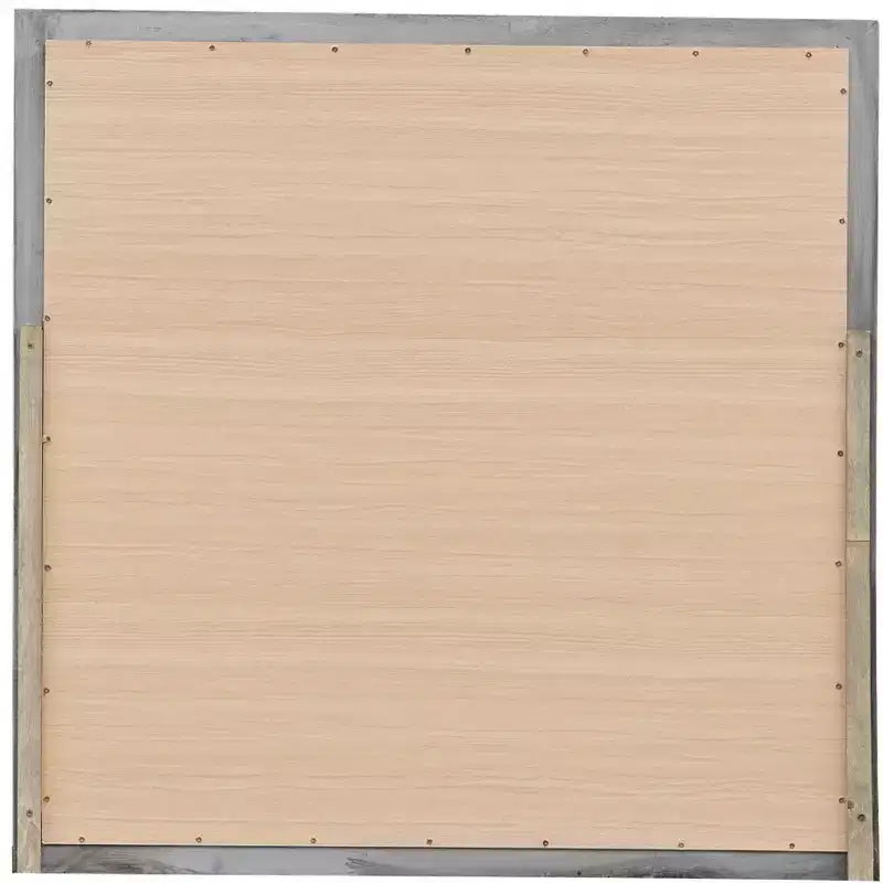38" Classic Square Wood Framed Dresser Mirror