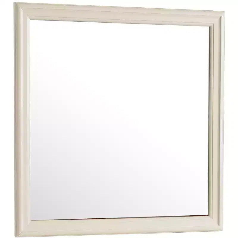 38" Classic Square Wood Framed Dresser Mirror