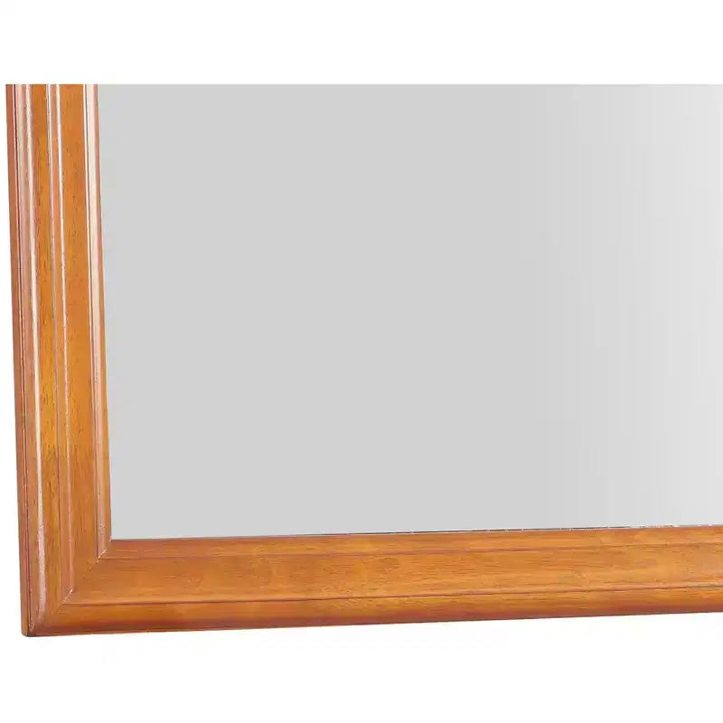 38" Classic Square Wood Framed Dresser Mirror