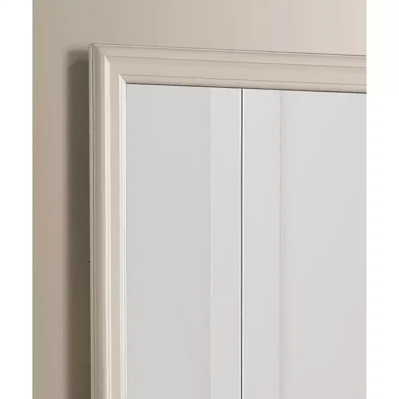 38" Classic Square Wood Framed Dresser Mirror