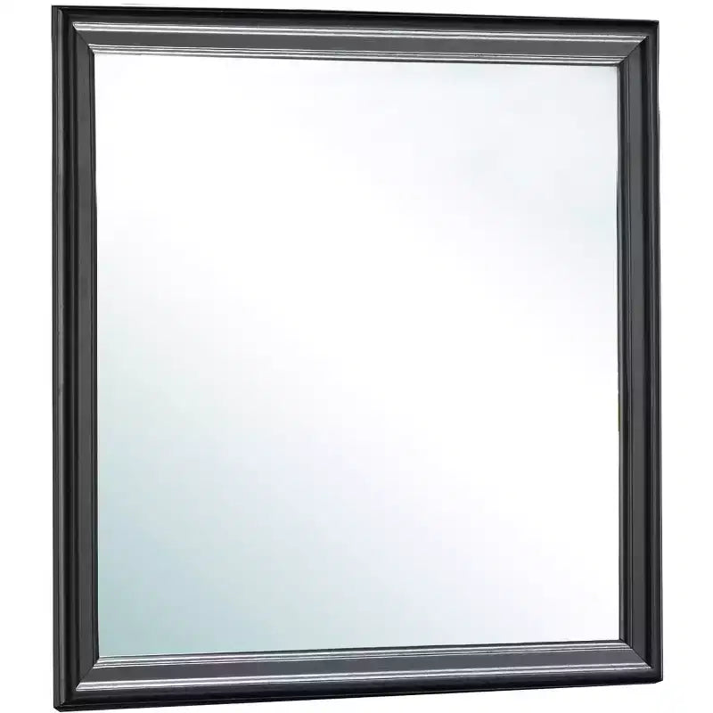 38" Classic Square Wood Framed Dresser Mirror
