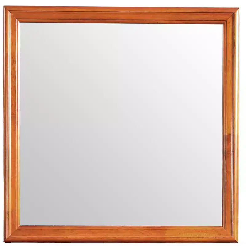 38" Classic Square Wood Framed Dresser Mirror