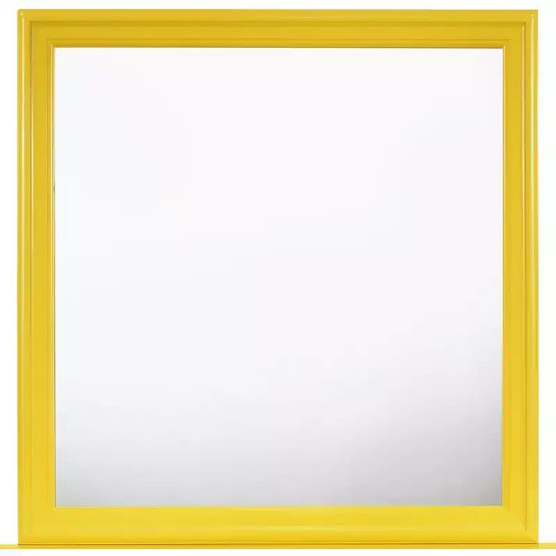 38" Classic Square Wood Framed Dresser Mirror