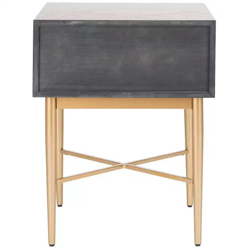 1-Drawer Nightstand with Velvet Drawer Lining