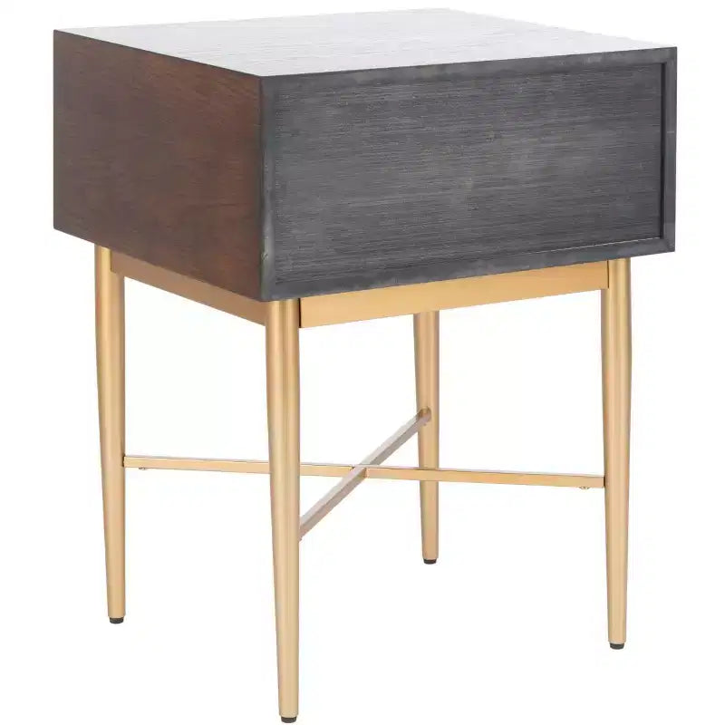 1-Drawer Nightstand with Velvet Drawer Lining