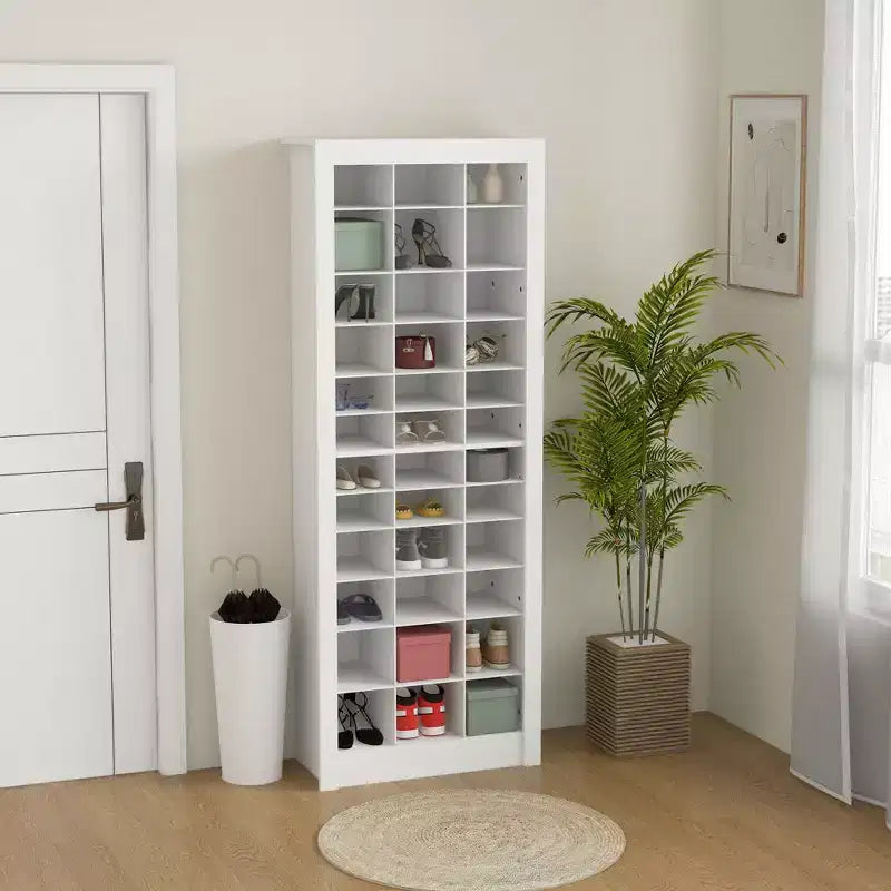 71" Narrow Shoe Cabinet for Entryway - 36 Pairs