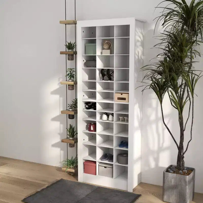 71" Narrow Shoe Cabinet for Entryway - 36 Pairs