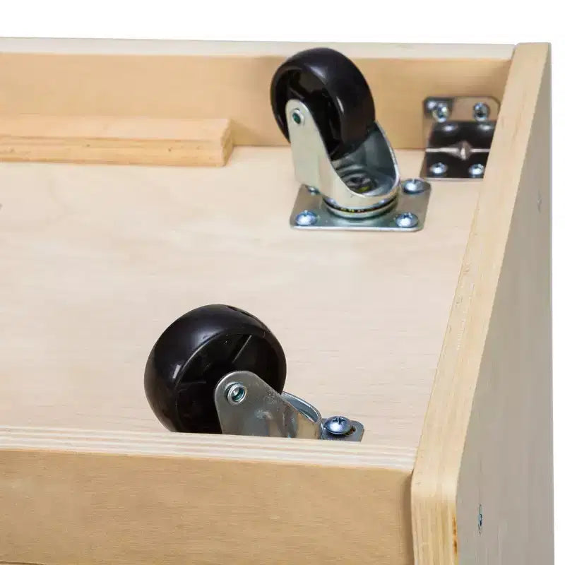 12-Cubby Mobile Tray Storage Cabinet, 3x4, Classroom Furniture