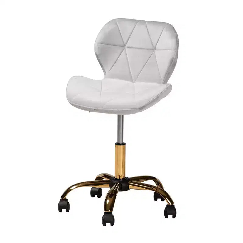 Contemporary Glam Velvet Swivel Office Chair