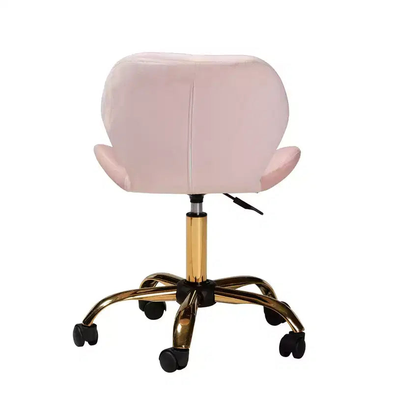 Contemporary Glam Velvet Swivel Office Chair