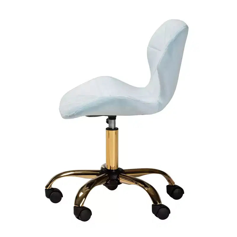 Contemporary Glam Velvet Swivel Office Chair