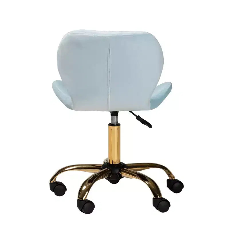 Contemporary Glam Velvet Swivel Office Chair