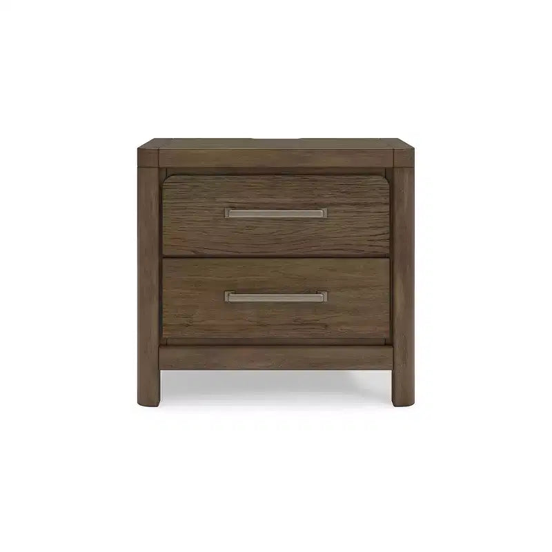 2-Drawer Nightstand, Light Brown