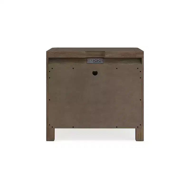 2-Drawer Nightstand, Light Brown