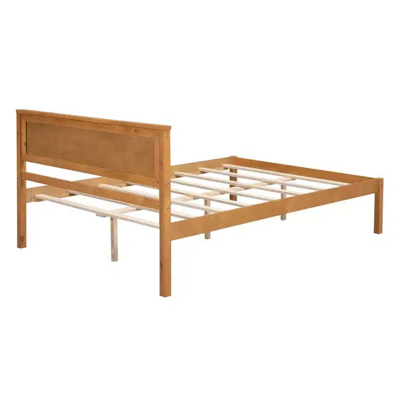 Queen/Full/Twin Size Wood Platform Bed Frame with Headboard