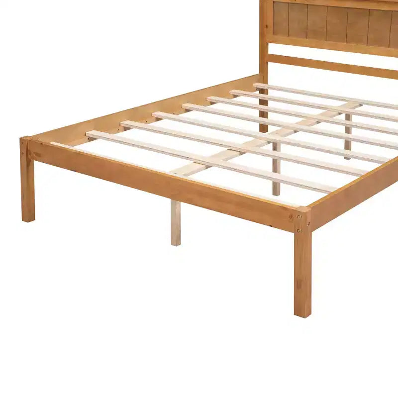 Queen/Full/Twin Size Wood Platform Bed Frame with Headboard