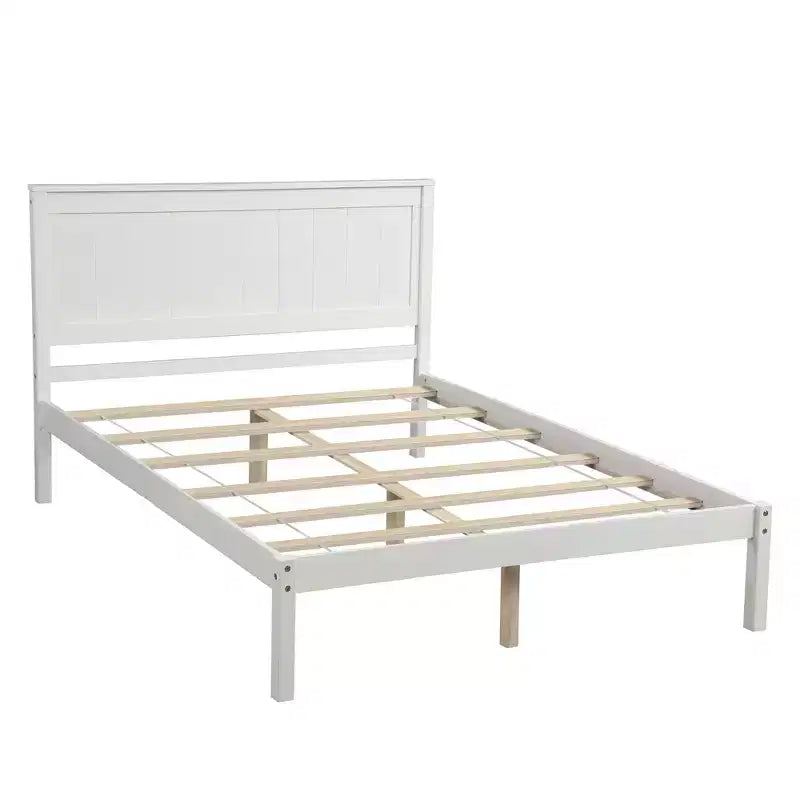 Queen/Full/Twin Size Wood Platform Bed Frame with Headboard