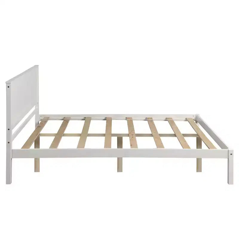 Queen/Full/Twin Size Wood Platform Bed Frame with Headboard