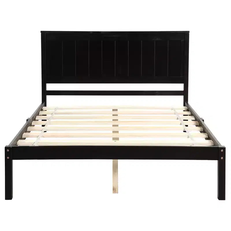 Queen/Full/Twin Size Wood Platform Bed Frame with Headboard