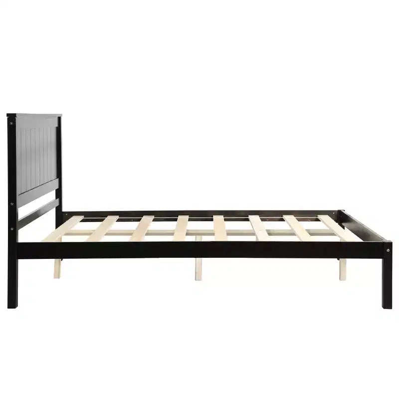 Queen/Full/Twin Size Wood Platform Bed Frame with Headboard