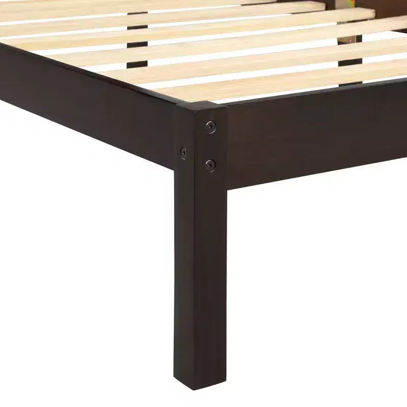 Queen/Full/Twin Size Wood Platform Bed Frame with Headboard