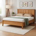 Queen/Full/Twin Size Wood Platform Bed Frame with Headboard