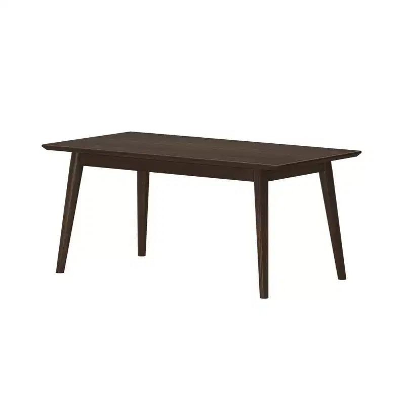 Solid Wood 40" Mid Century Modern Coffee Table for Living Room